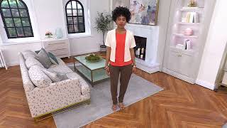 Susan Graver Essentials Liquid Knit Straight Leg Pants On Qvc