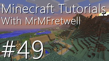 Minecraft Tutorials: E49 - Redstone Basics (Part 1/5) - Intro, Inputs and Outputs (M340)