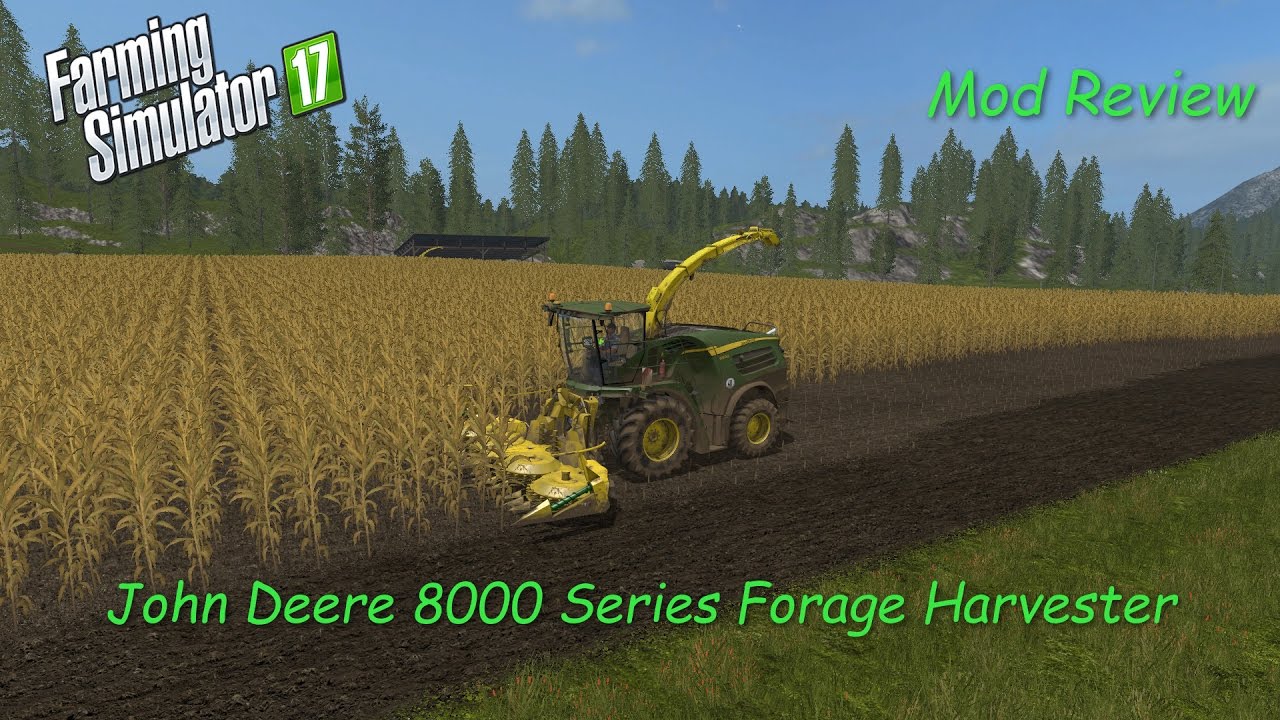 Fs17 Review John Deere 8000 Series Forage Harvesters Youtube