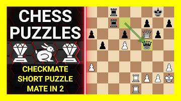 Chess Puzzles to Practice. Themes: Checkmate, Short puzzle, Mate in 2. Learn Chess
