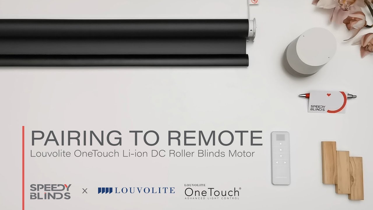 Louvolite Battery Roller Pairing to Remote Control Louvolite One