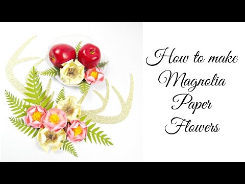 Magnolia Paper Flower Template