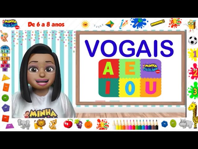 Vogais - Vídeos educativos - atividades para crianças