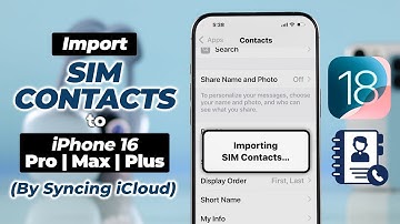 How To Import SIM Contacts to iPhone 16 Pro Max/Plus!