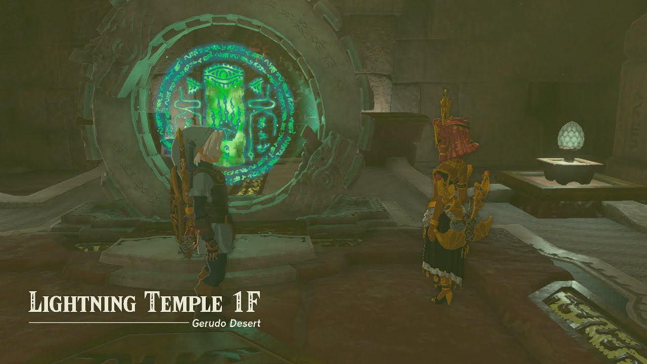 Main Quest: Riju of Gerudo Town (The Lightning Temple) TotK - YouTube