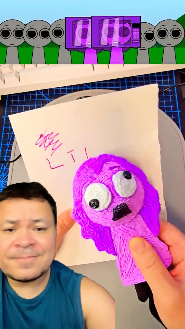 DESENHANDO A SPRUNKI LILY COM A CANETA ESPECIAL #mayumigames #sprunki #shortsvideo #youtubeshorts