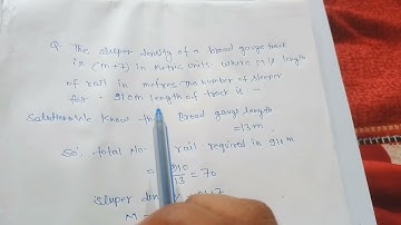 #civil_engineering_Railway how to calculate number of sleepers