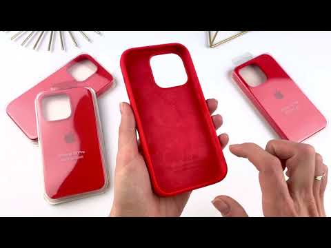 Силіконовий чохол на iPhone 14 Pro Full із закритим низом Red (14), видео 1