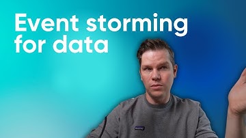 Use event storming for data setups