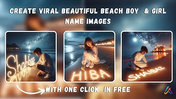 Create Viral Beautiful Beach Boy Name Images | Bing ai viral editing | Bing image creator tutorial