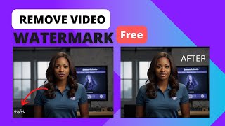 How To Remove Video Watermark For Free (2024) #watermarkremoval #animation