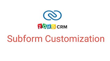 Learn how to use Zoho Subforms to track and connect to different modules in your CRM||Ritviclasses