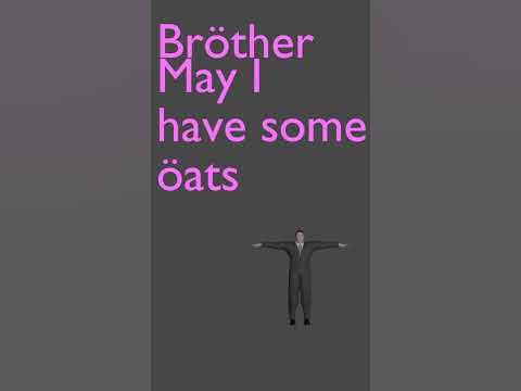 Brother may i have some oats - YouTube