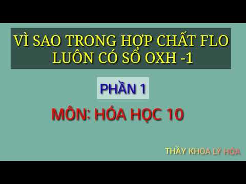 Video: Flo có phải là một hợp chất không?