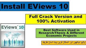 How to Install Eviews 10 || Complete Installation with Full Activation || Eviews Tutoiral ||