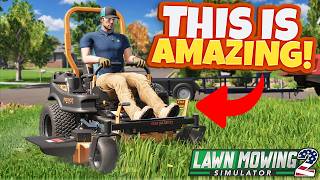 The MOST SATISFYING Lawn Mowing Game Is Back! (Lawn Mowing Simulator 2) screenshot 4