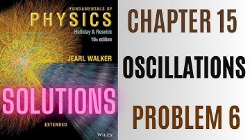 Halliday resnick chapter 15 problem 6 solution | Fundamentals of physics 10e solutions