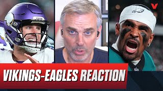 Reaction to Philadelphia Eagles beating Minnesota Vikings, Week 2 Predictions | Colin Cowherd NFL