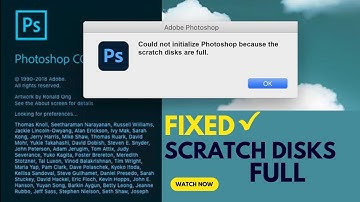 "Scratch Disks are Full"? The Final Solution in Photoshop!