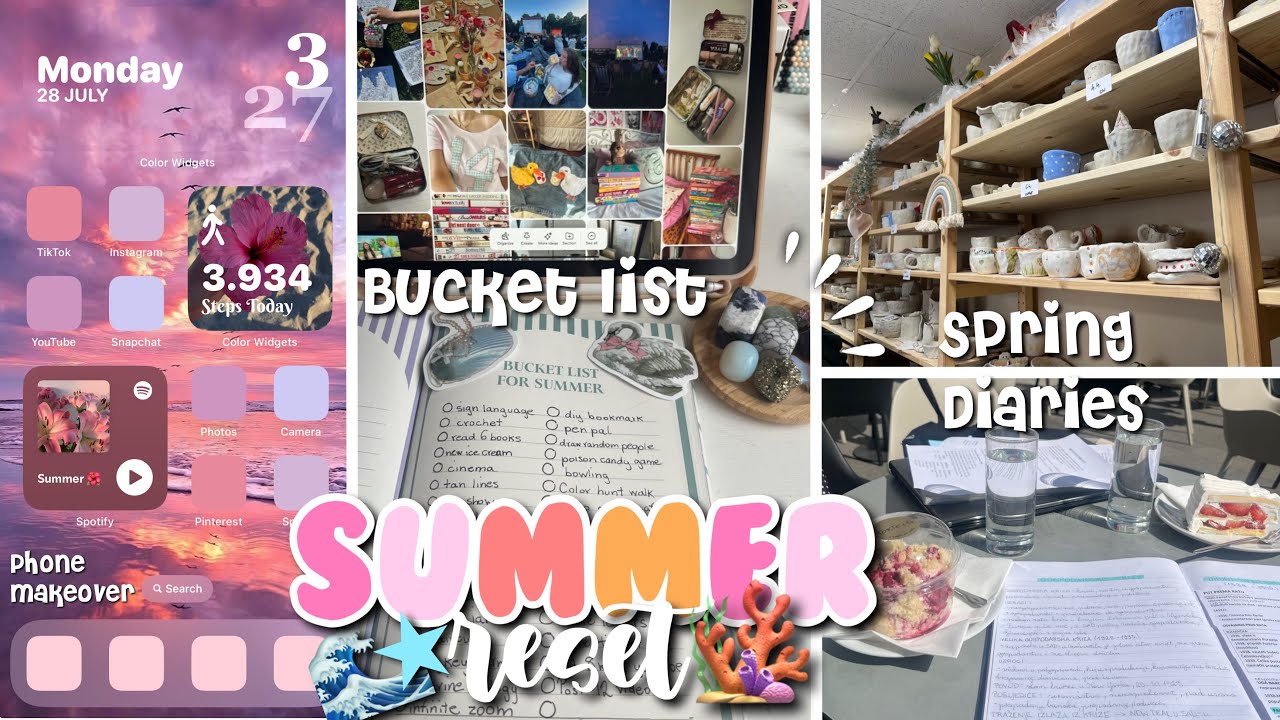 Summer reset 🌟🪸| 40+ bucket list ideas 🐬