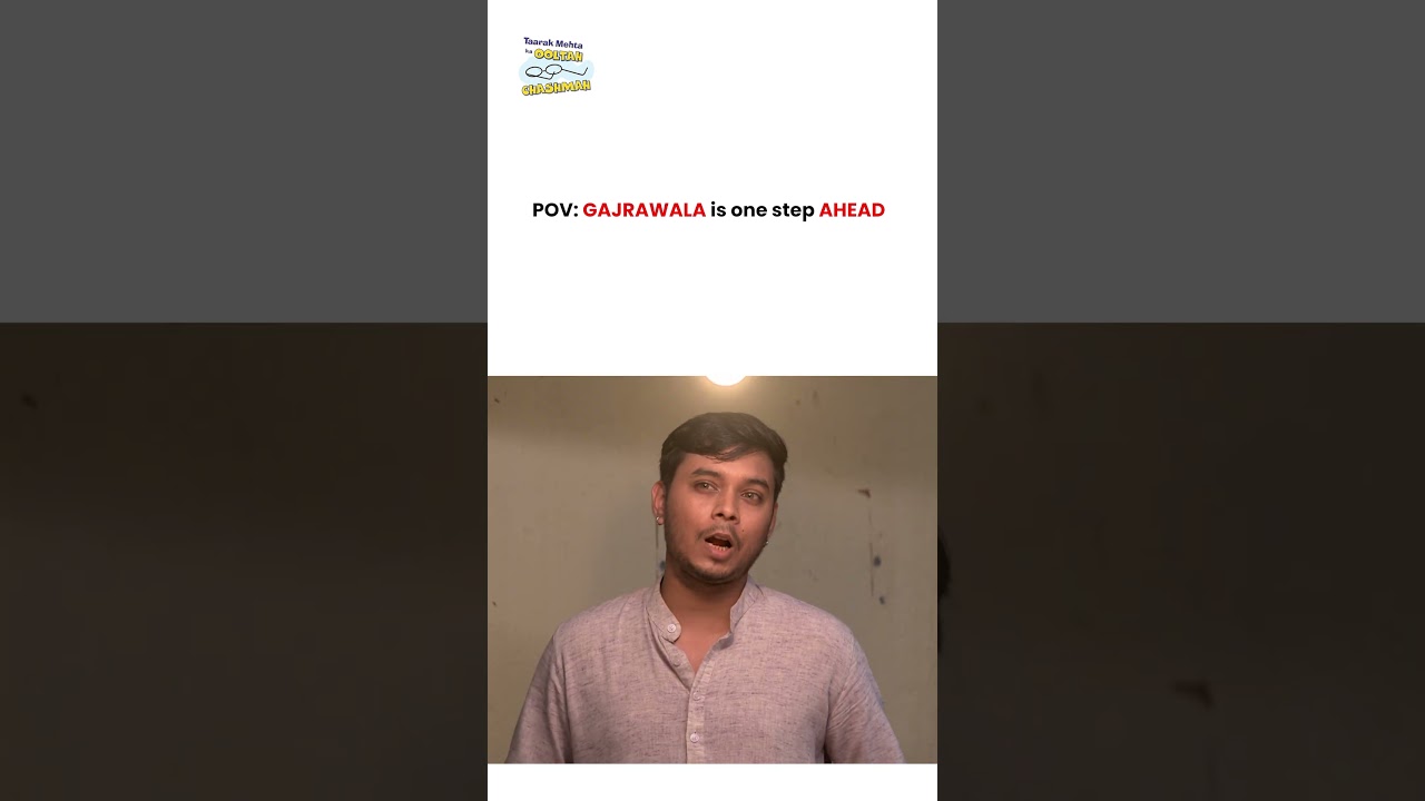 POV Gajrawala is one step ahead ! #tmkoc #funny #jethalal #daya #shortsfeed