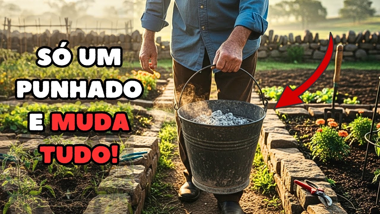 PARE de deitar a CINZA ao lixo! O adubo PODEROSO e GRATUITO que a sua HORTA precisa.