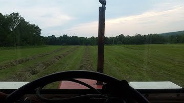 Allis chalmers 190xt series 3 round baling another night of good haying