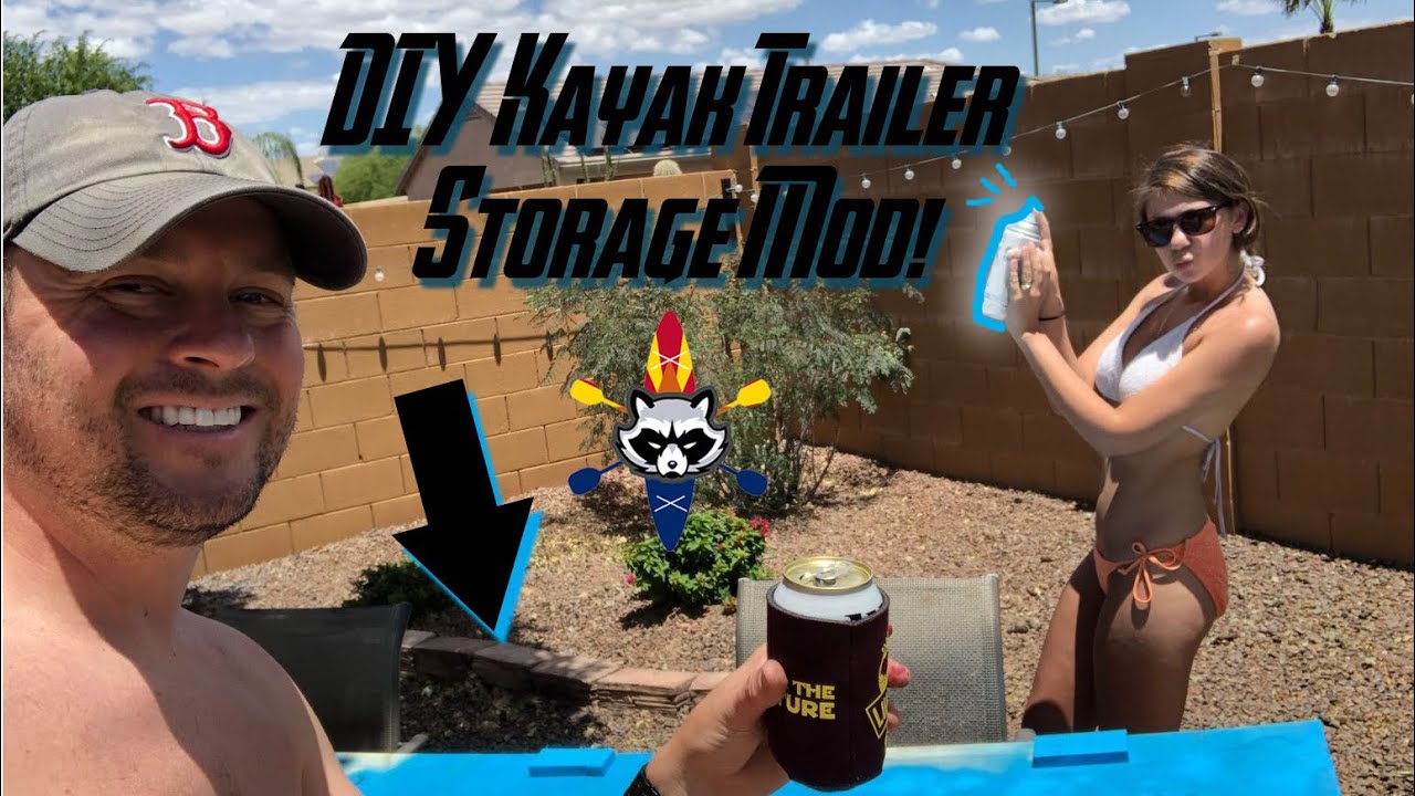 DIY Kayak Trailer Storage Mod! - YouTube