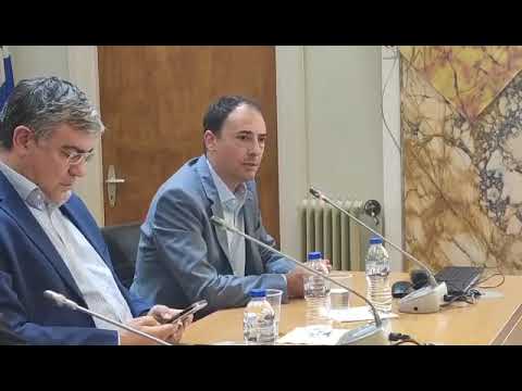 Ο Γ. Σκουτερόπουλος από τον ανάδοχο (ΗΛΕΚΤΩΡ) του έργου Μονάδας Επεξεργασίας Αποβλήτων