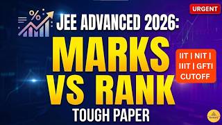 JEE Advanced 2026 Marks vs Rank 🔥 Expected Cutoff for IIT, NIT, IIIT &amp; GFTI! 🎯