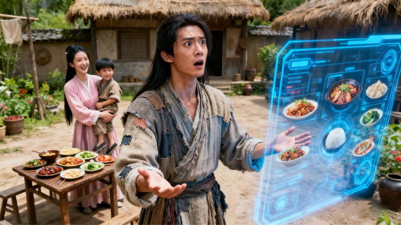 अकाल के वर्ष में अचानक पहुँचकर, जादुई प्रणाली से, मैंने पूरे परिवार को खूब खिलाया-पिलाया!