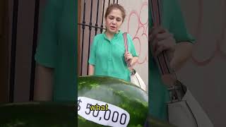 Rich man gives a watermelon full of money to save his son's life and his reaction was beautiful 😭❤️