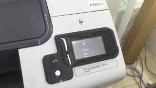 How to load cut sheet paper in HP Designjet T795