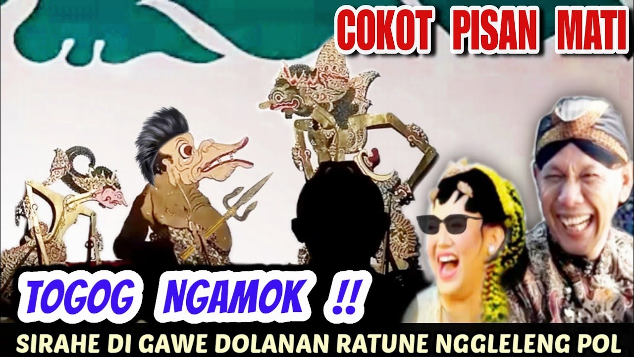 TOGOG NGAMOK SIRAHE DI GAWE DOLANAN RATUNE NGGLELENG ISO MATENI SETYAKI, WAYANG KULIT SENO NUGROHO