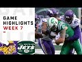 Vikings vs. Jets Week 7 Highlights | NFL 2018