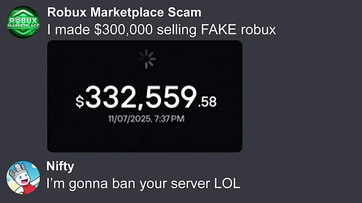 Buying Robux From A Scam Server, Then Exposing Them!