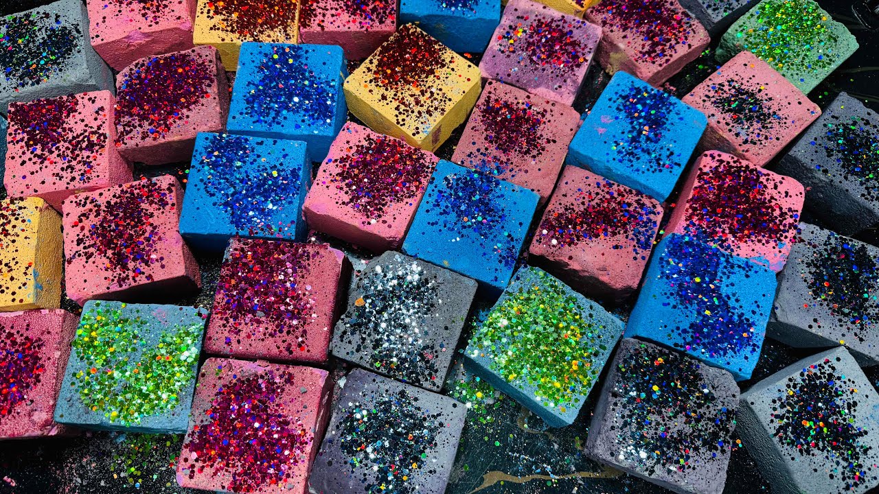 CC Dusty Dyed Chalk ASMR Crush | Oddly Satisfying ASMR