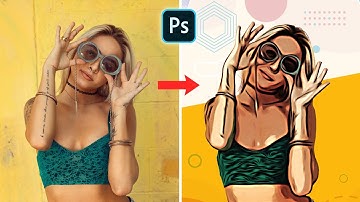 How to Turn Photos into Cartoon Effect - Photoshop Tutorial | Urdu/Hindi