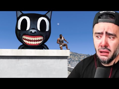 DEV KEDI FRANKLININ EVINI BULDU BAKIN NE YAPTI - GTA 5 MODS