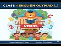 Master Class 1 Verbs for the English Olympiad! 🚀🔑"