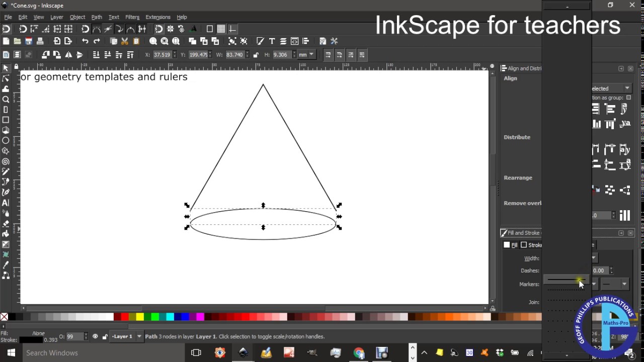 Cone using InkScape 