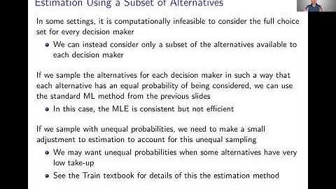 Week 7: Logit Estimation | Video 3: Alternate Logit Estimation Methods