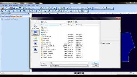 Optitex ND Save tool, We can save pattern file on any place by this tool
