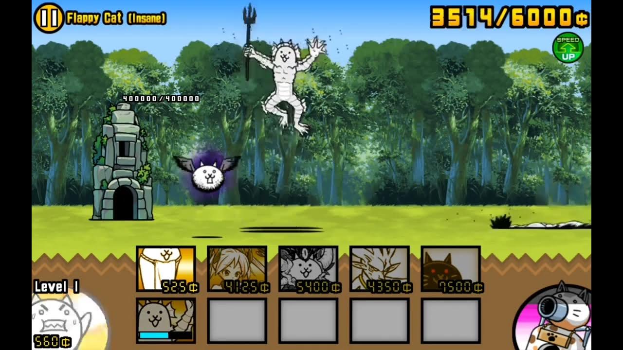 Crazed bird speedrun(The battle cats) YouTube