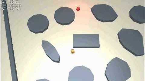 AI test - Advanced Obstacle Avoidance following a target Blender GE
