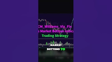 The CM Williams VIX Fix Indicator Your Key to Market Bottoms