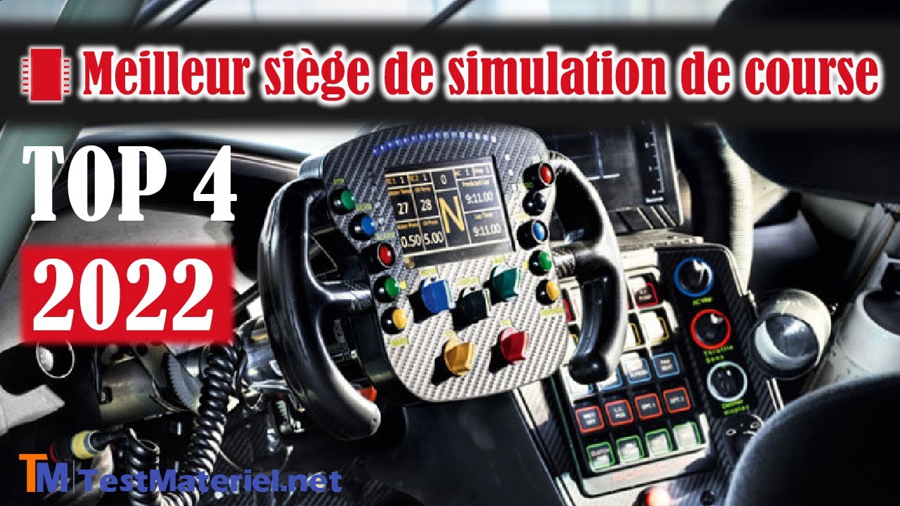 Comparatif meilleurs sièges de simulation de course en 2022 - Guide d'Achat  - www.TestMateriel.net 