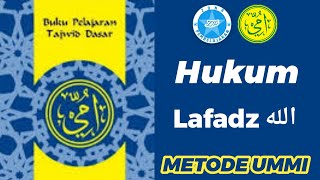 Tajwid Dasar Metode Ummi Hukum Lafaz Allah