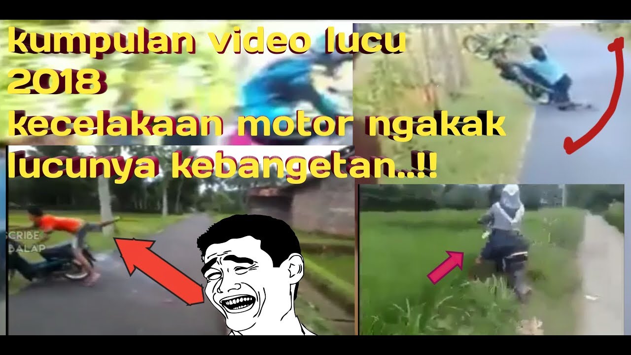 Kumpulan Video Lucu Kecelakaan Naik Motor Asli Ngakak Kebangetan