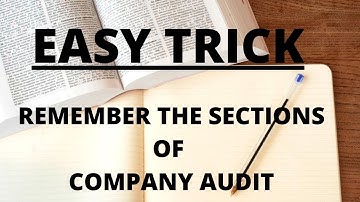 How To Remember SECTIONS OF COMPANIES AUDIT | CA Deepika Rathi